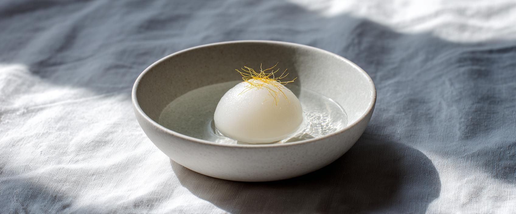 Daikon in Helder Zeewater — Water als Hoofdingrediënt — Myojaku-Stijl
