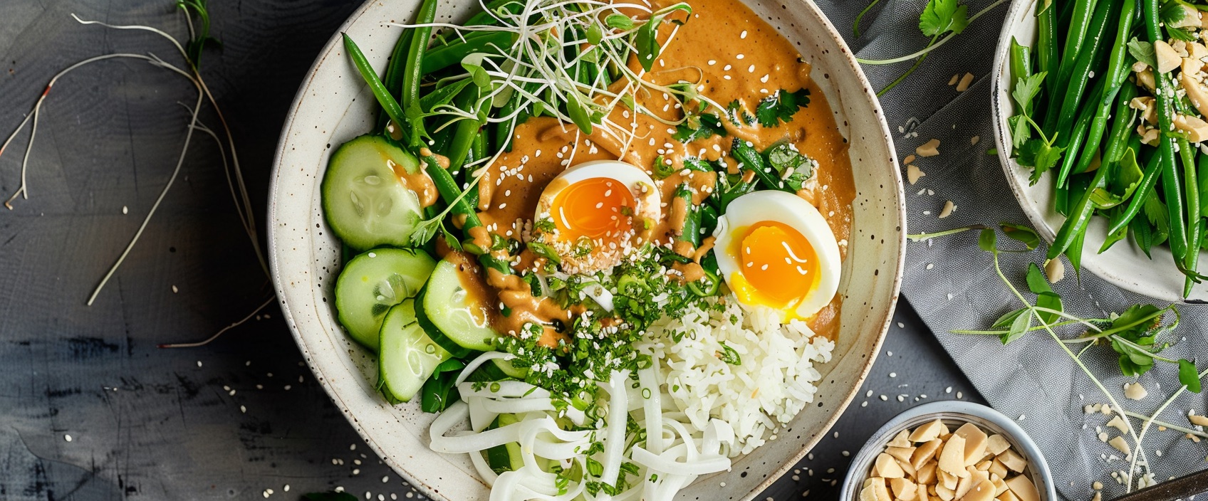Gado Gado Culinair — warme salade met zijdezachte pindasaus