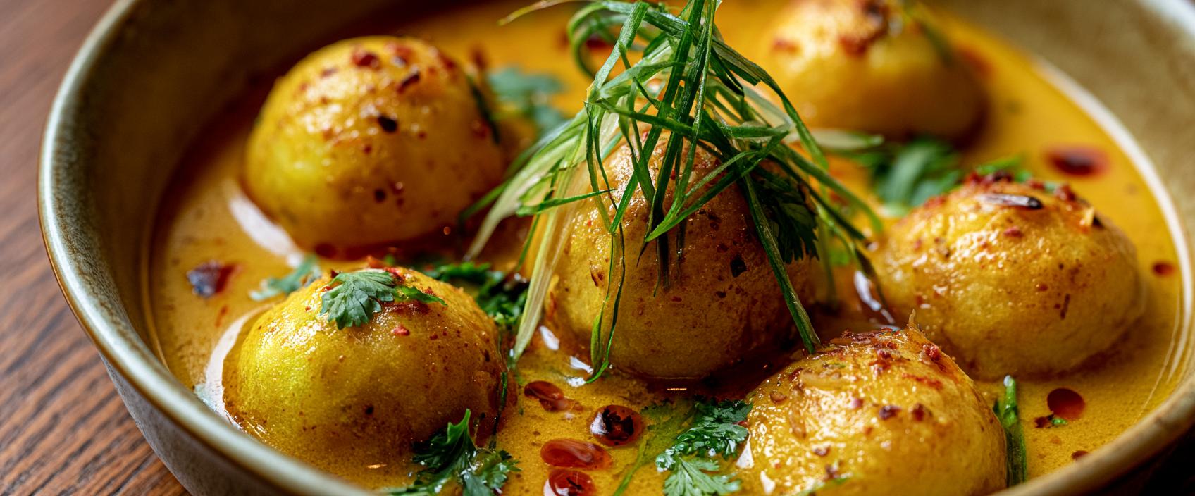 Hong Kong Curry Fish Balls — veerkrachtige visballetjes in aromatische kerriesaus