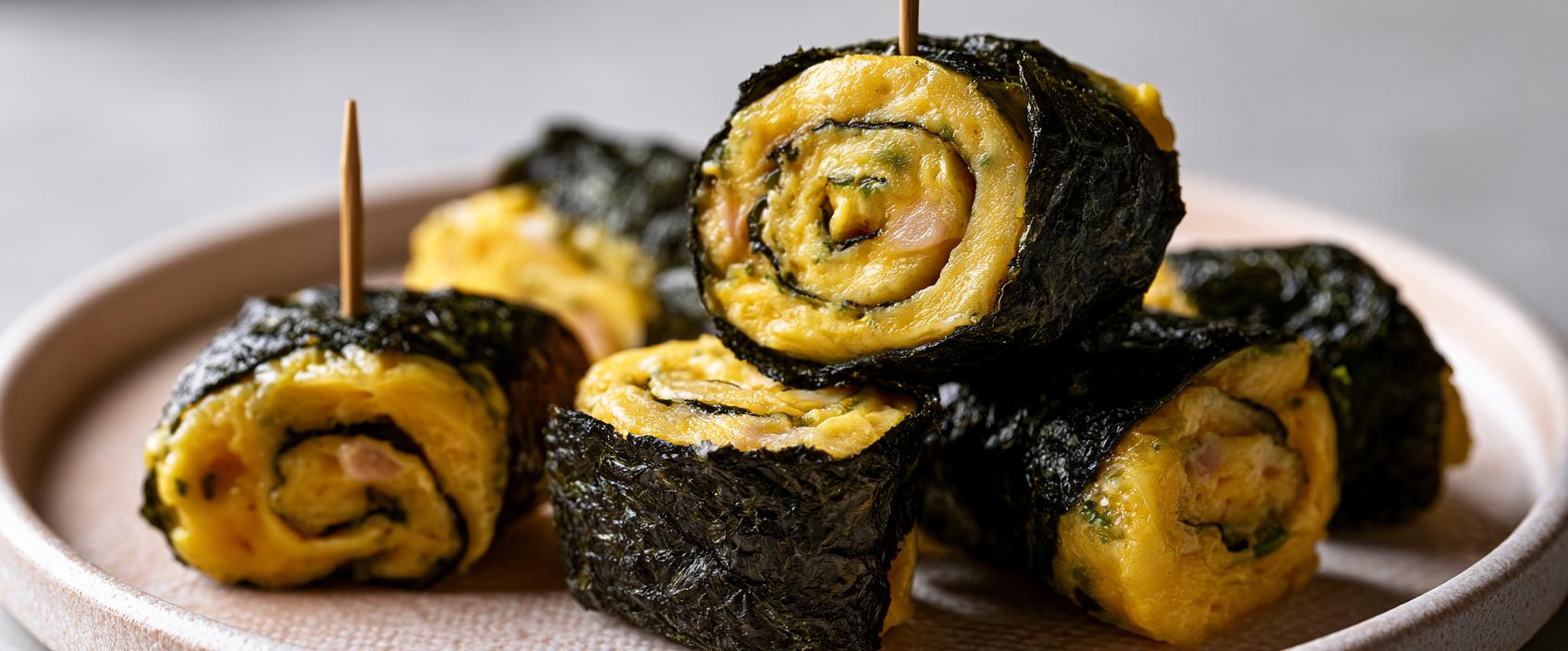 Krab-tamagoyaki in nori