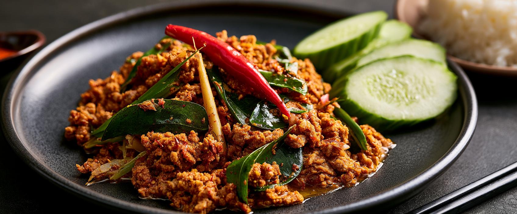 Kua Kling Moo — droge Zuid-Thaise varkenscurry