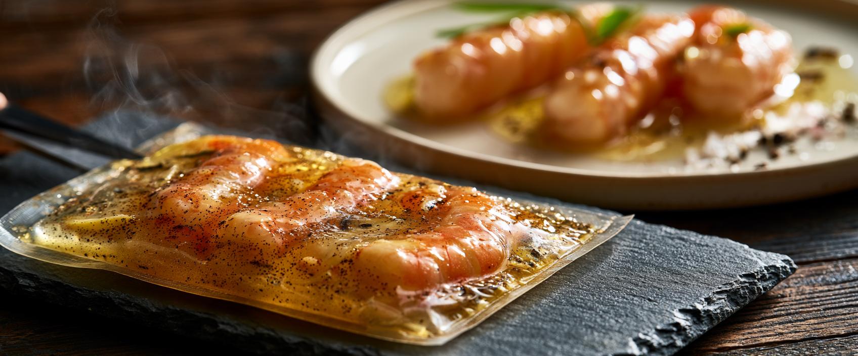 Langoustine met Vanille-Boter en Citroen, aan Tafel Geopend