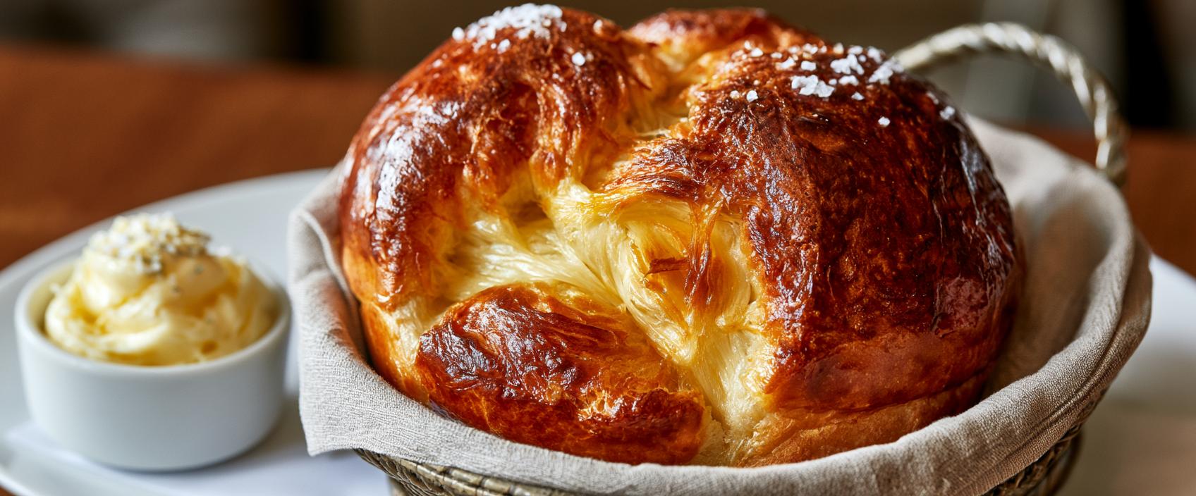 Het ultieme Michelin-briochebrood met opgeklopte restaurantboter