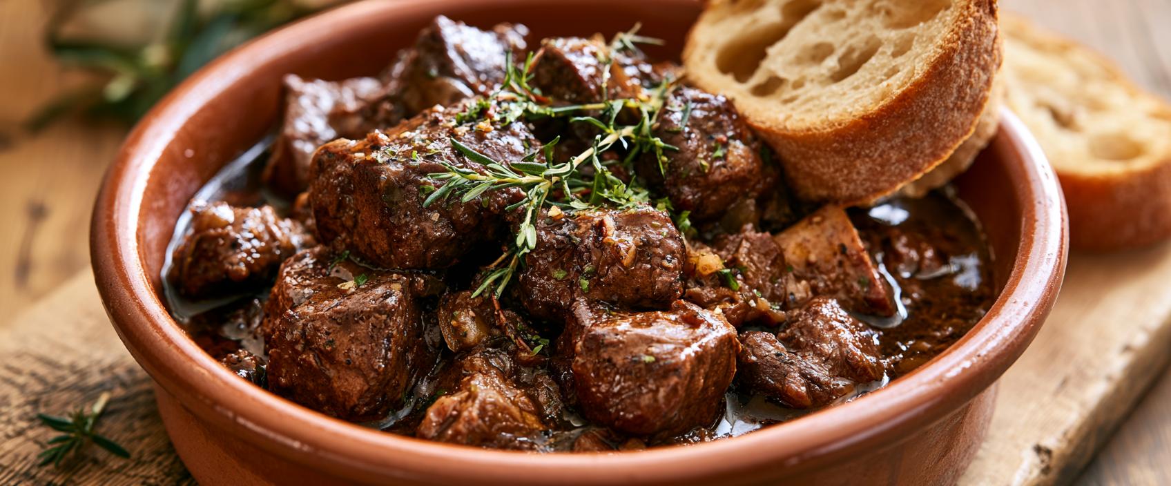Peposo all'Impruneta — Toscaanse Chianti-peperstoof met geroosterd landbrood