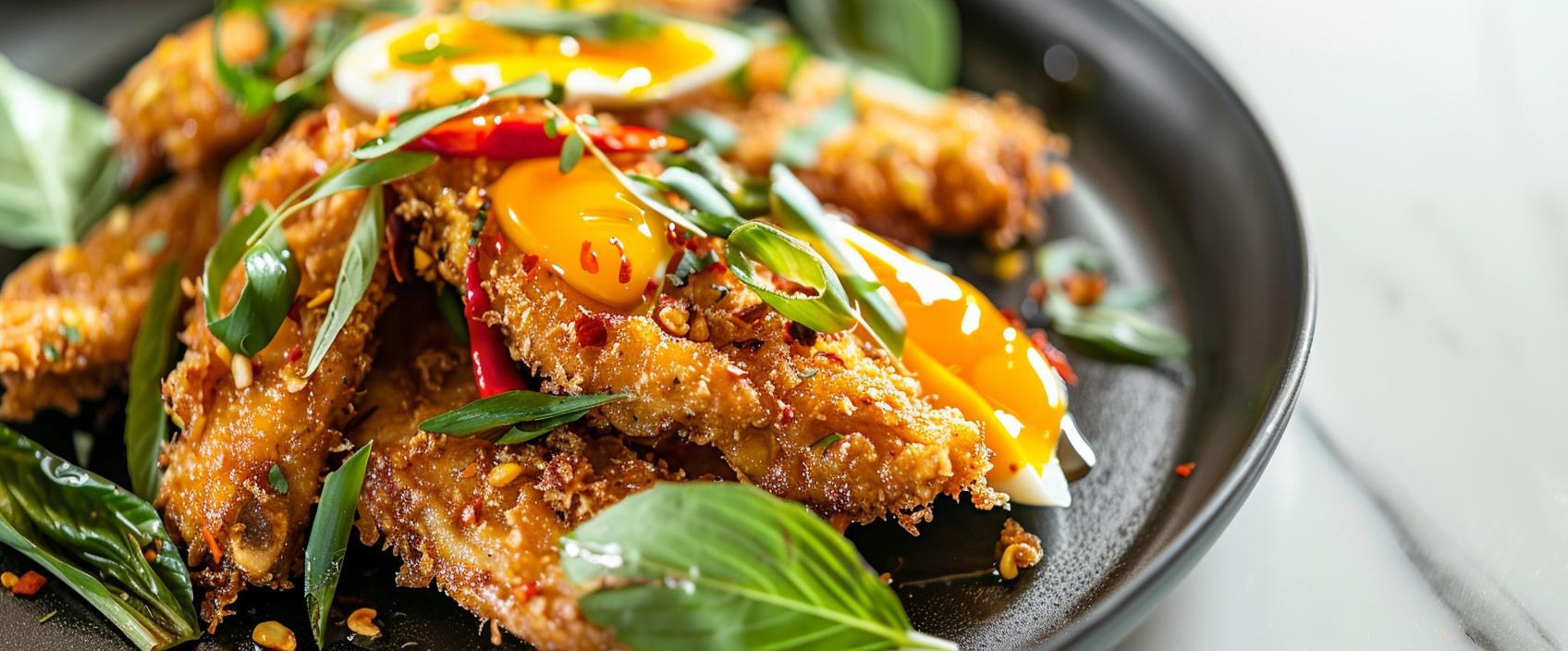 Salted Egg Yolk Pork — krokante procureur met gezouten-eidooierboter
