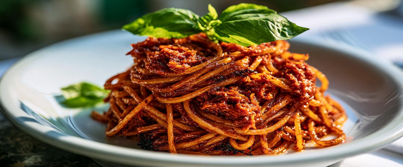 Spaghetti all'assassina (moordenaarsspaghetti) uit Bari