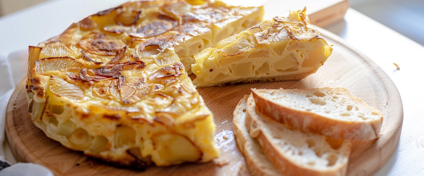 Tortilla española met gekarameliseerde ui