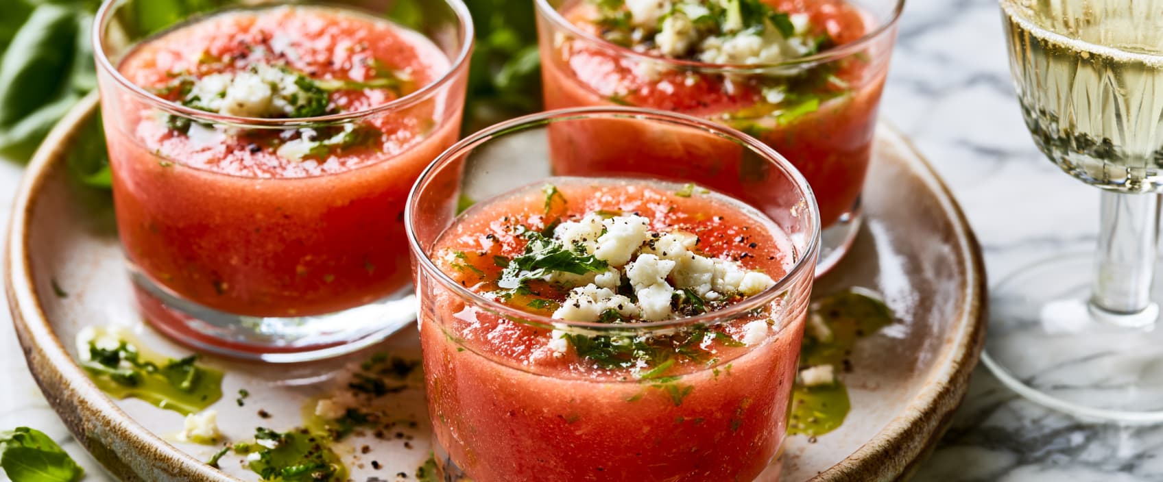 Watermeloen-feta-shot