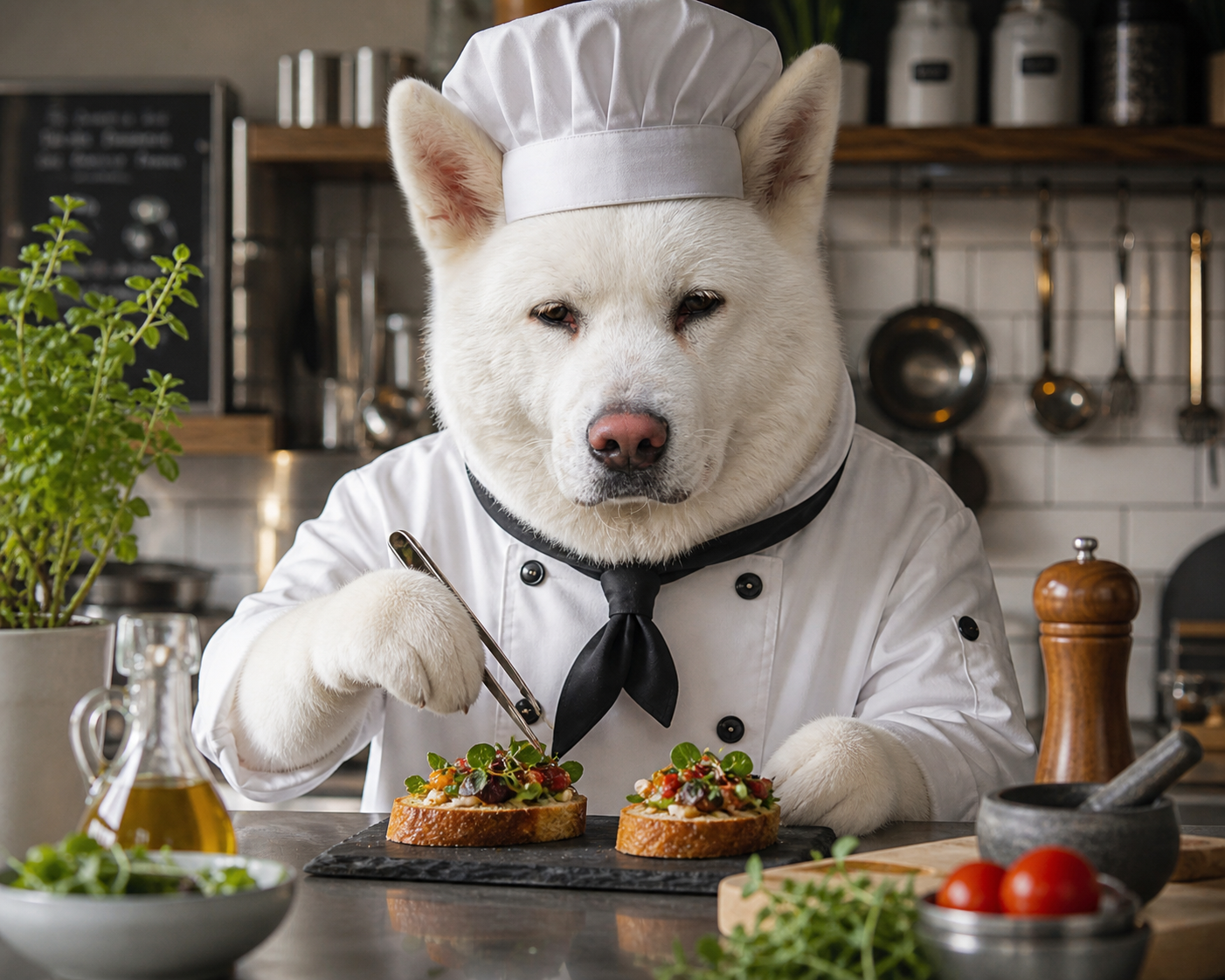 Yoshi — hoofd-proever en chef-kok